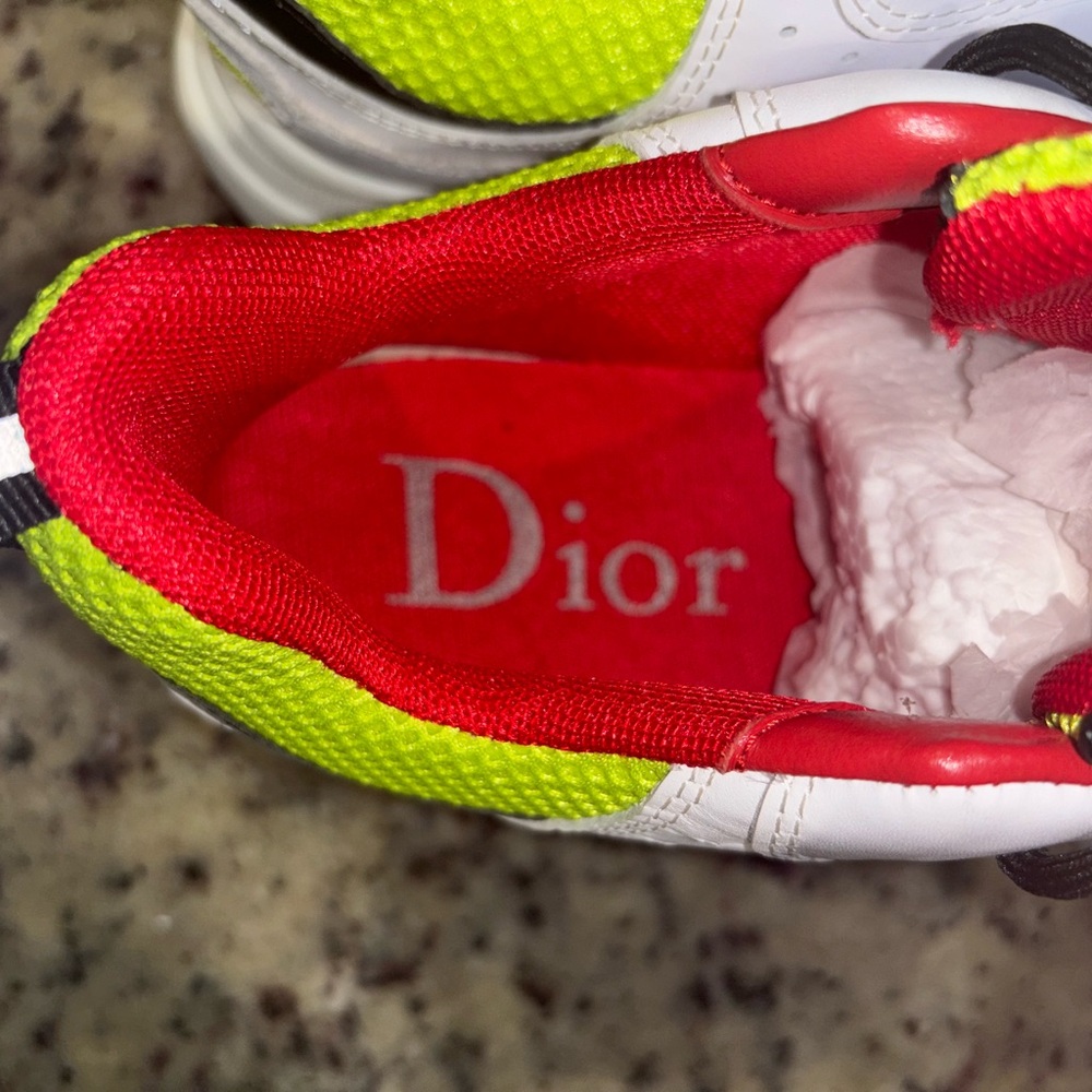 COPY DIOR B22 GREEN YELLOW WHITE SNEAKER SZ 7.5 (41) - Picture 11 of 12